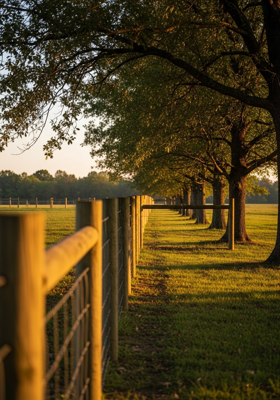 Rural Montgomery County property with mature trees and open grounds typical of county developments.